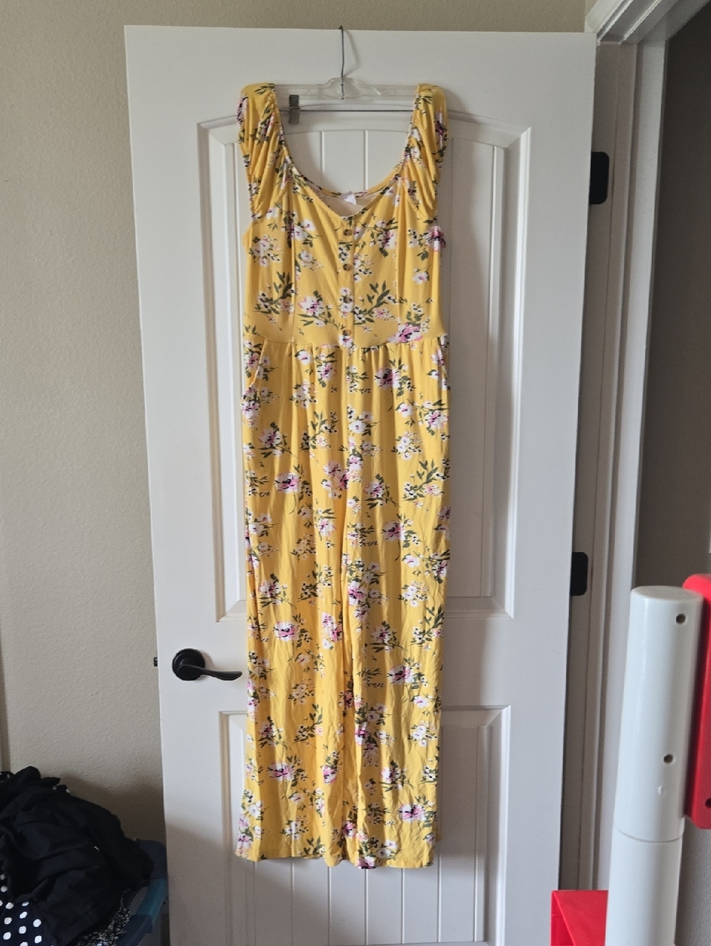 No Boundaries Yellow Floral Romper